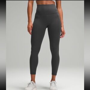 Lululemon Wunder Train Leggings Pockets | high-rise | 25” graphite grey | size 4